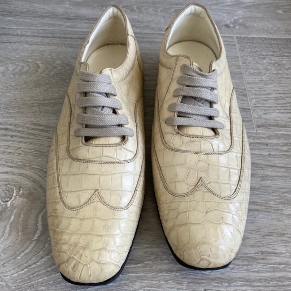 Pierpaolo Strada alta sartoria Crocodile boots